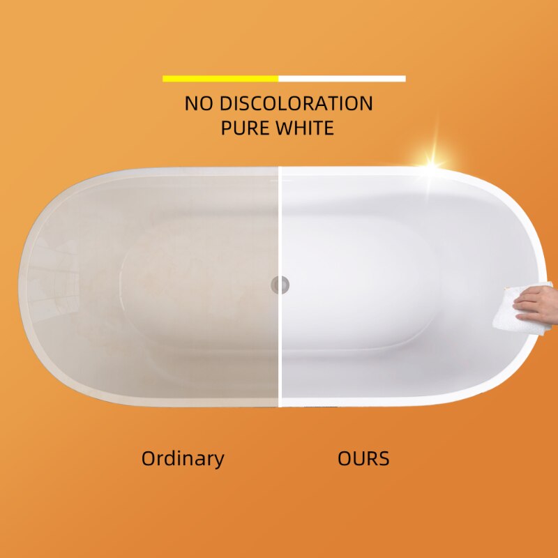 55" Classic Oval Shape Free Standing Soaking Tub
