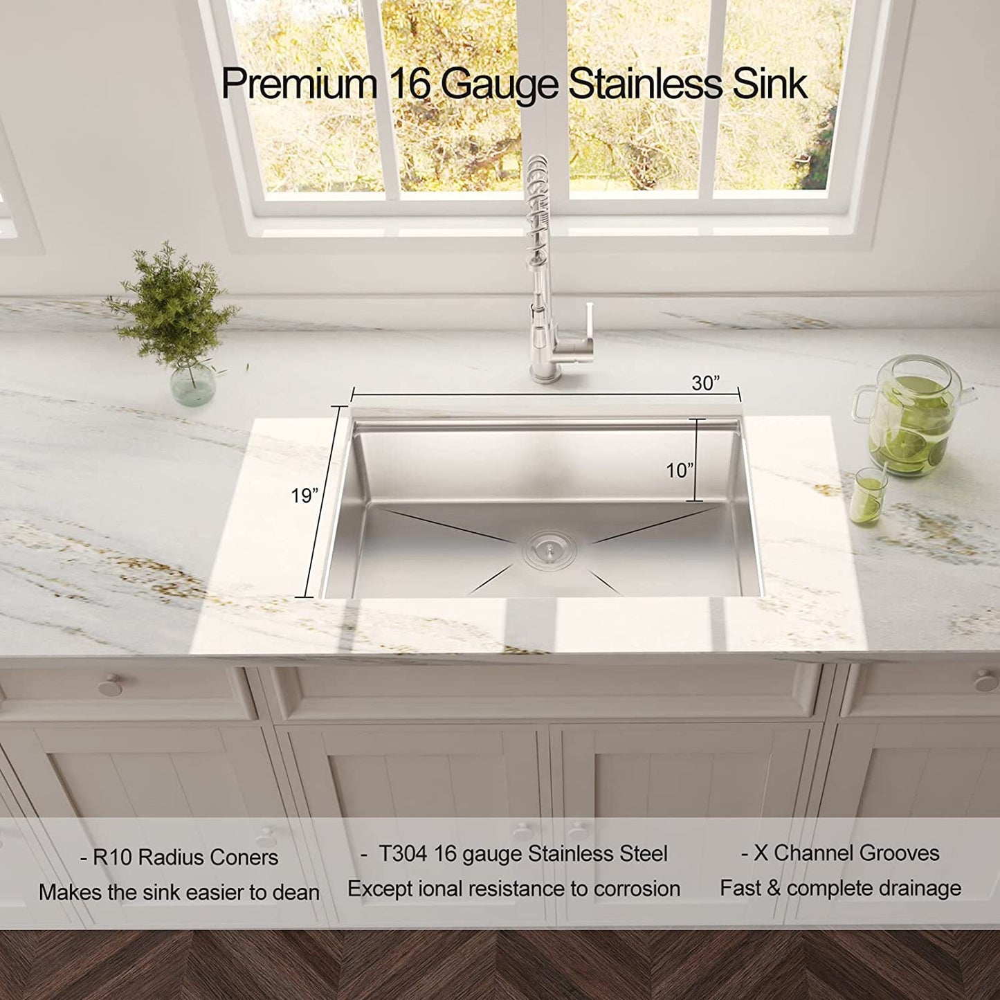 Stainless Steel Undermount Kitchen Sink