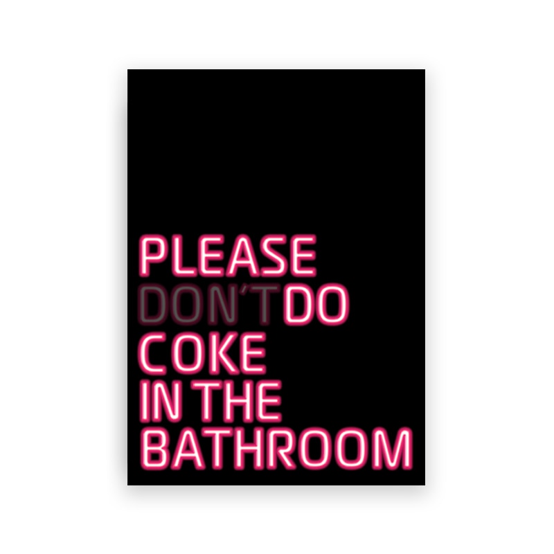 Funny Sign Toilet Wall Art