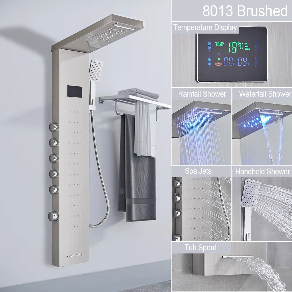 Digital Display Shower Faucet Set