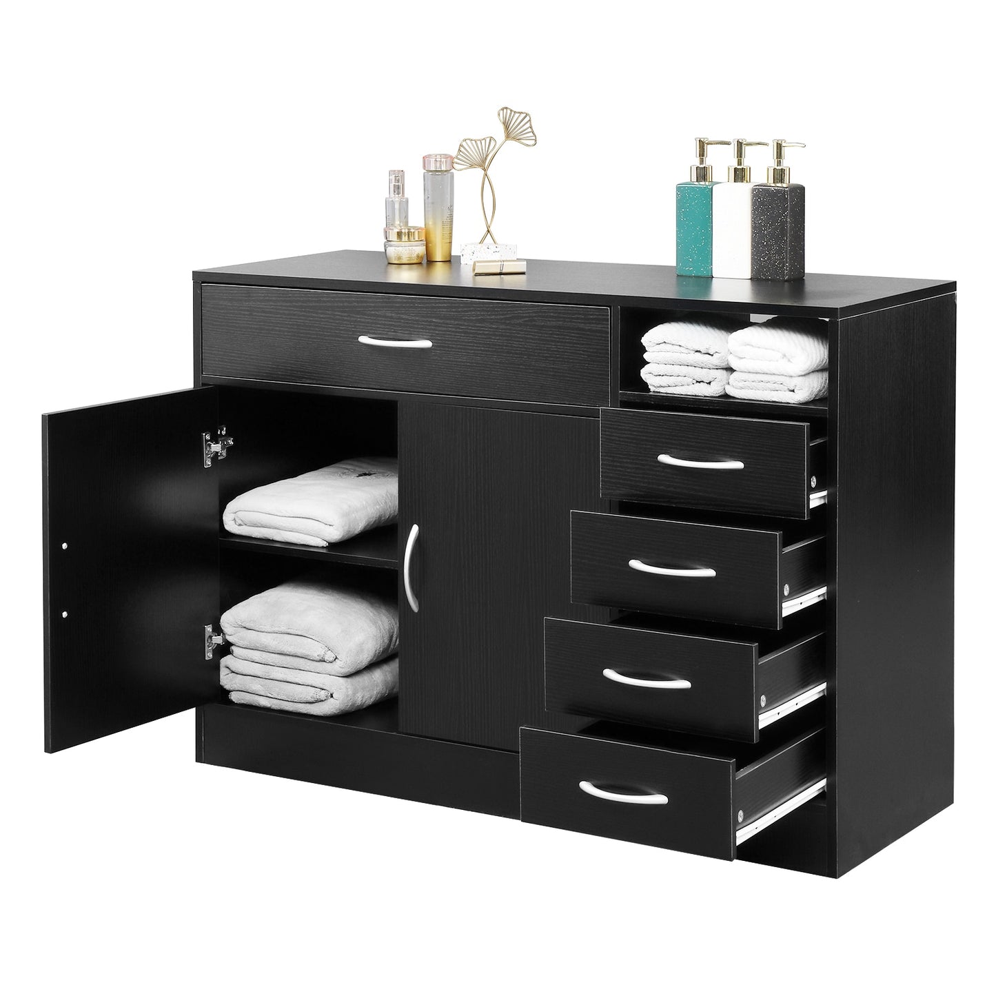 Black Bathroom Cabinet, Shelf or Set