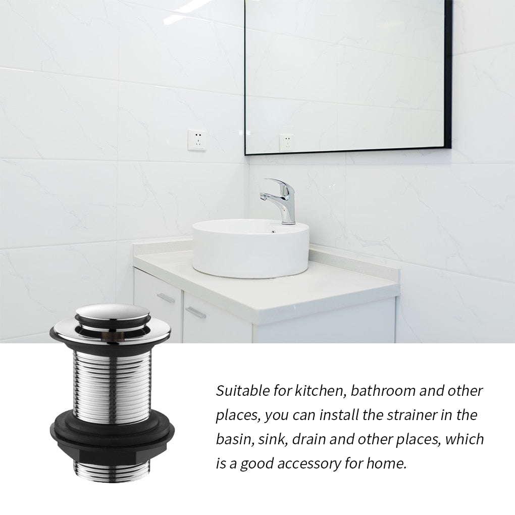 Stainless Steel Bathroom Basin Sink Pop Up Drain