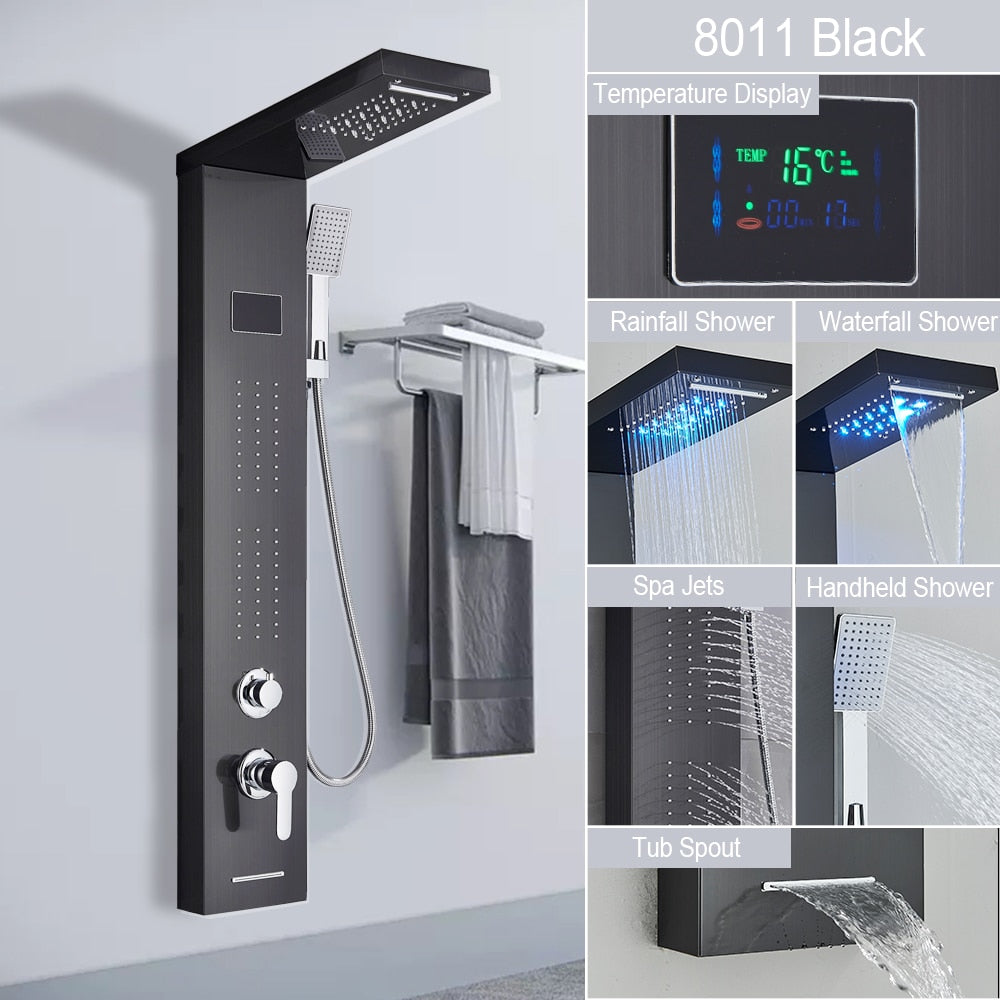 Digital Display Shower Faucet Set