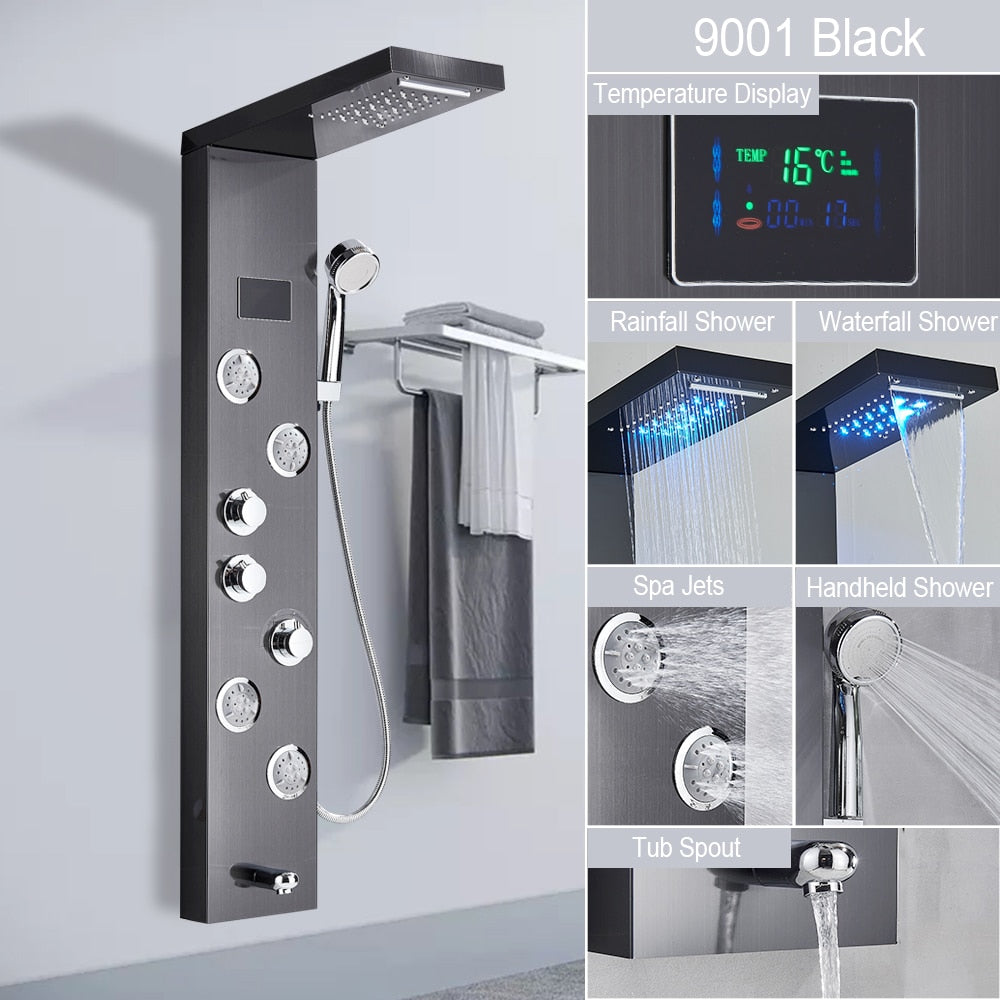 Digital Display Shower Faucet Set