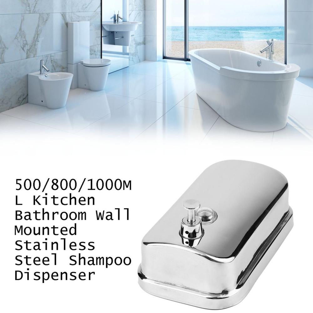 500/1000ML Stainless Steel Wall Mounted Soap Pump