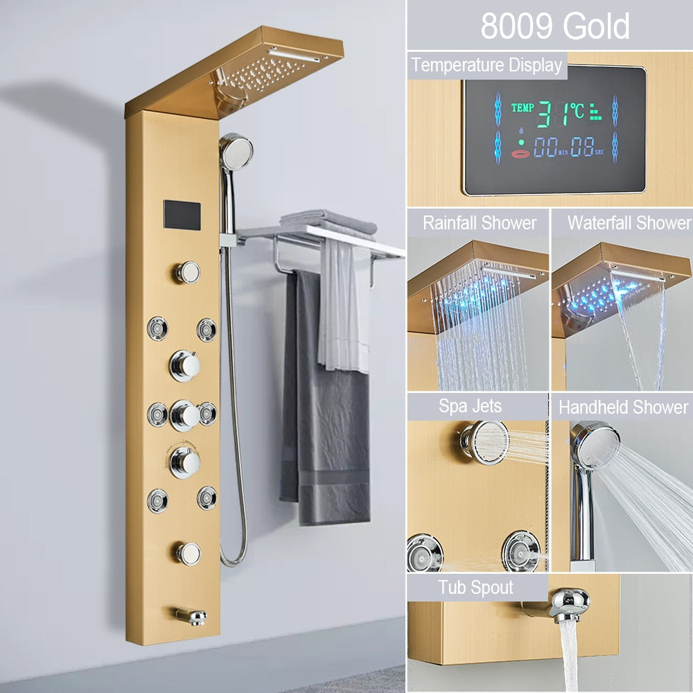 Digital Display Shower Faucet Set