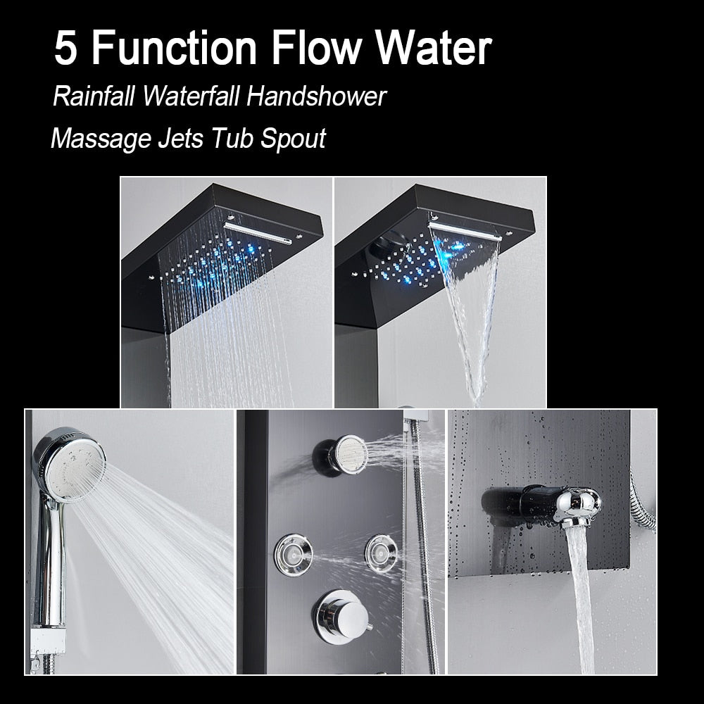 Digital Display Shower Faucet Set