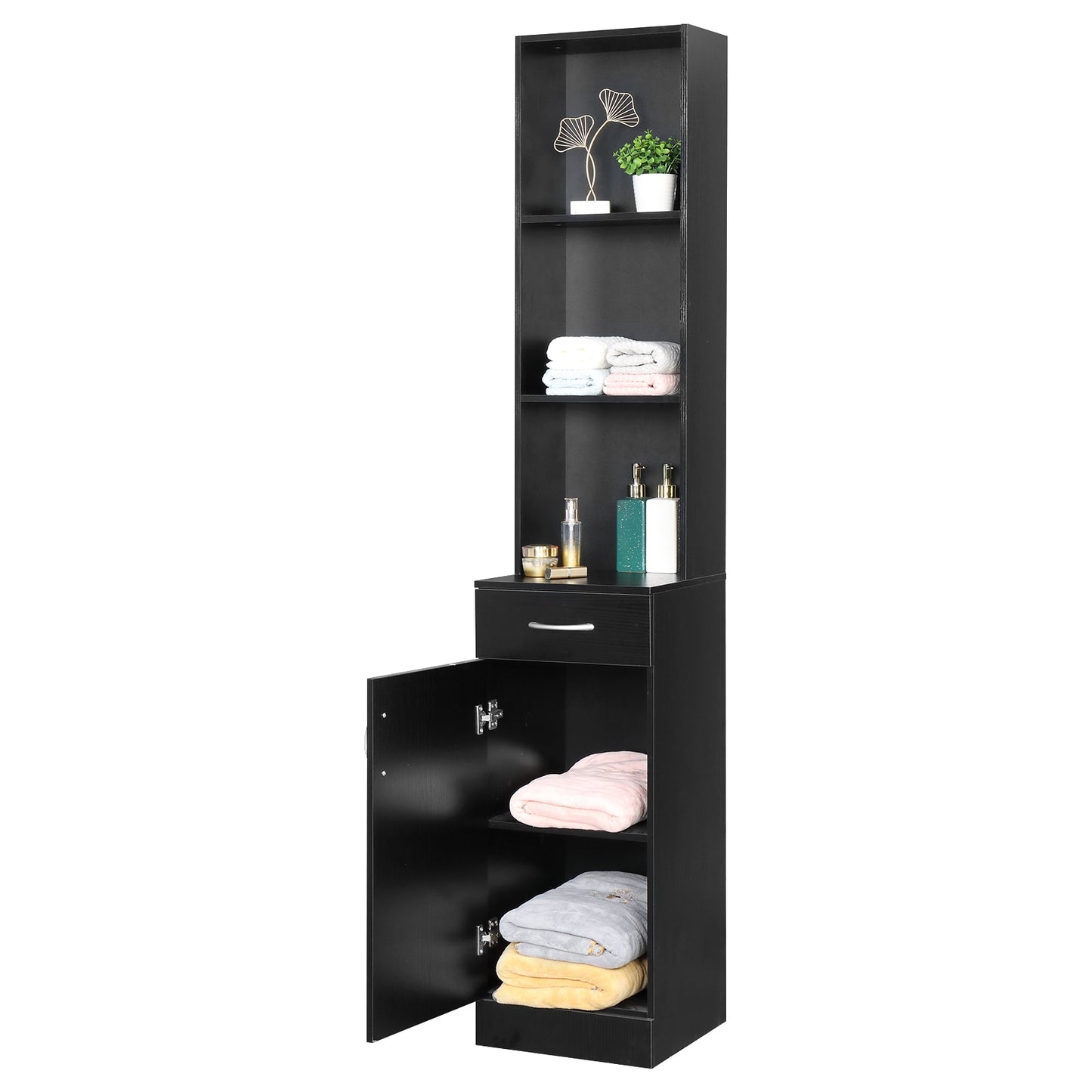 Black Bathroom Cabinet, Shelf or Set