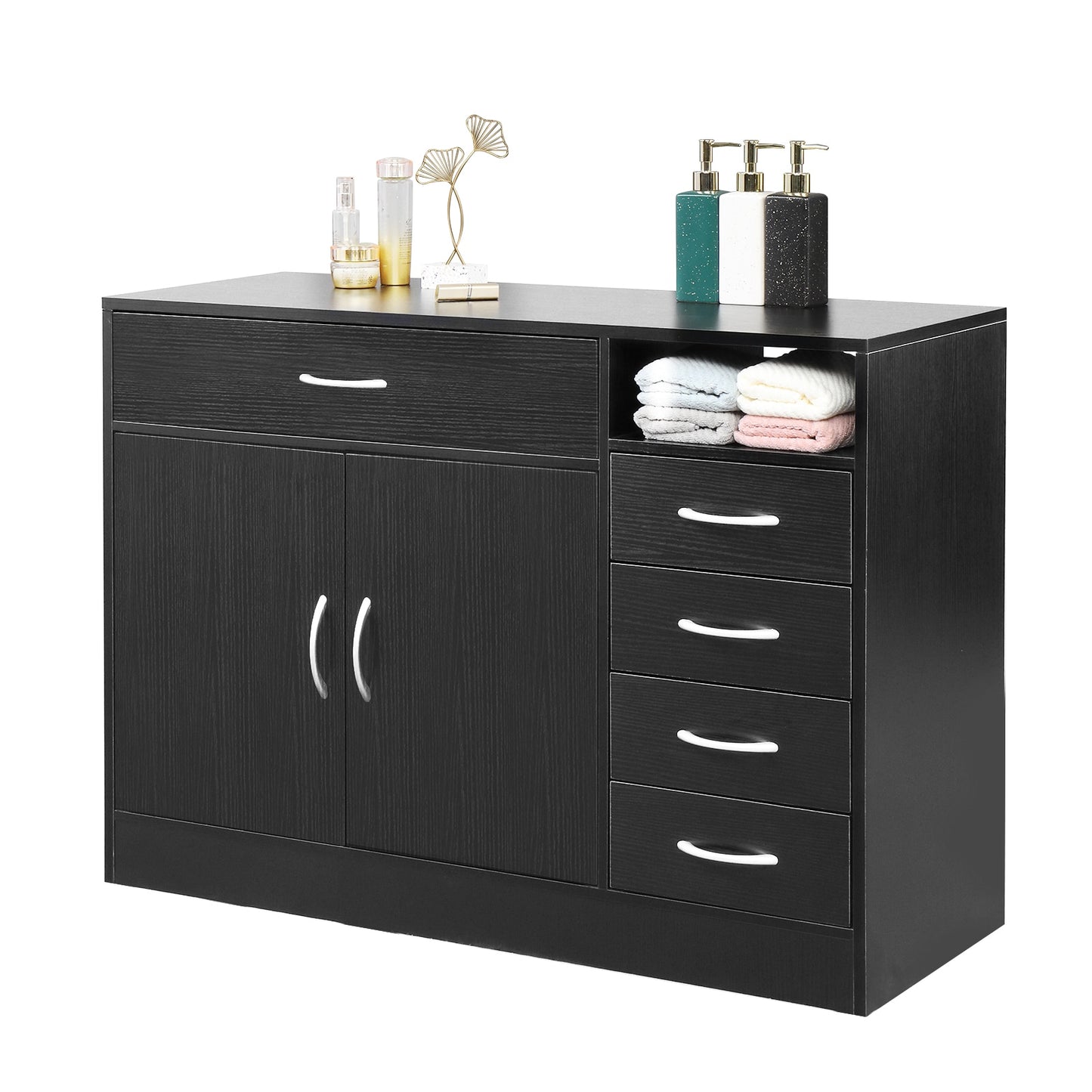 Black Bathroom Cabinet, Shelf or Set