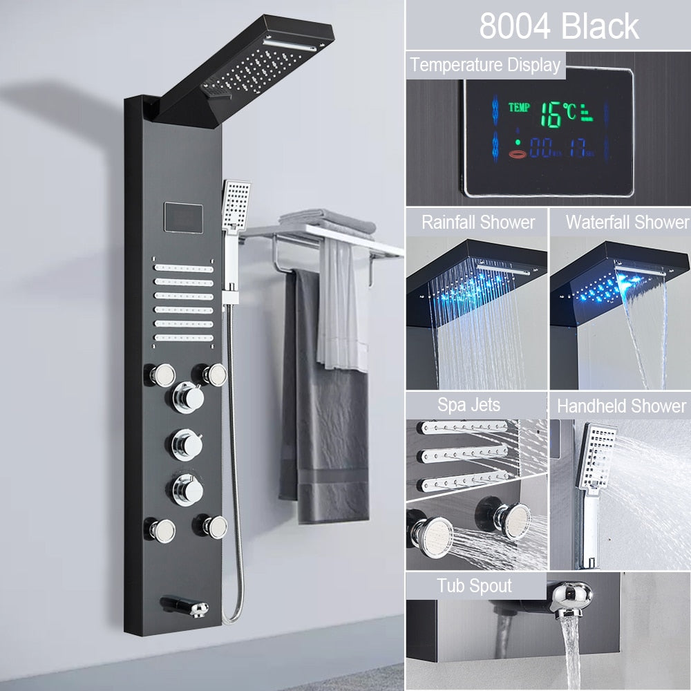 Digital Display Shower Faucet Set