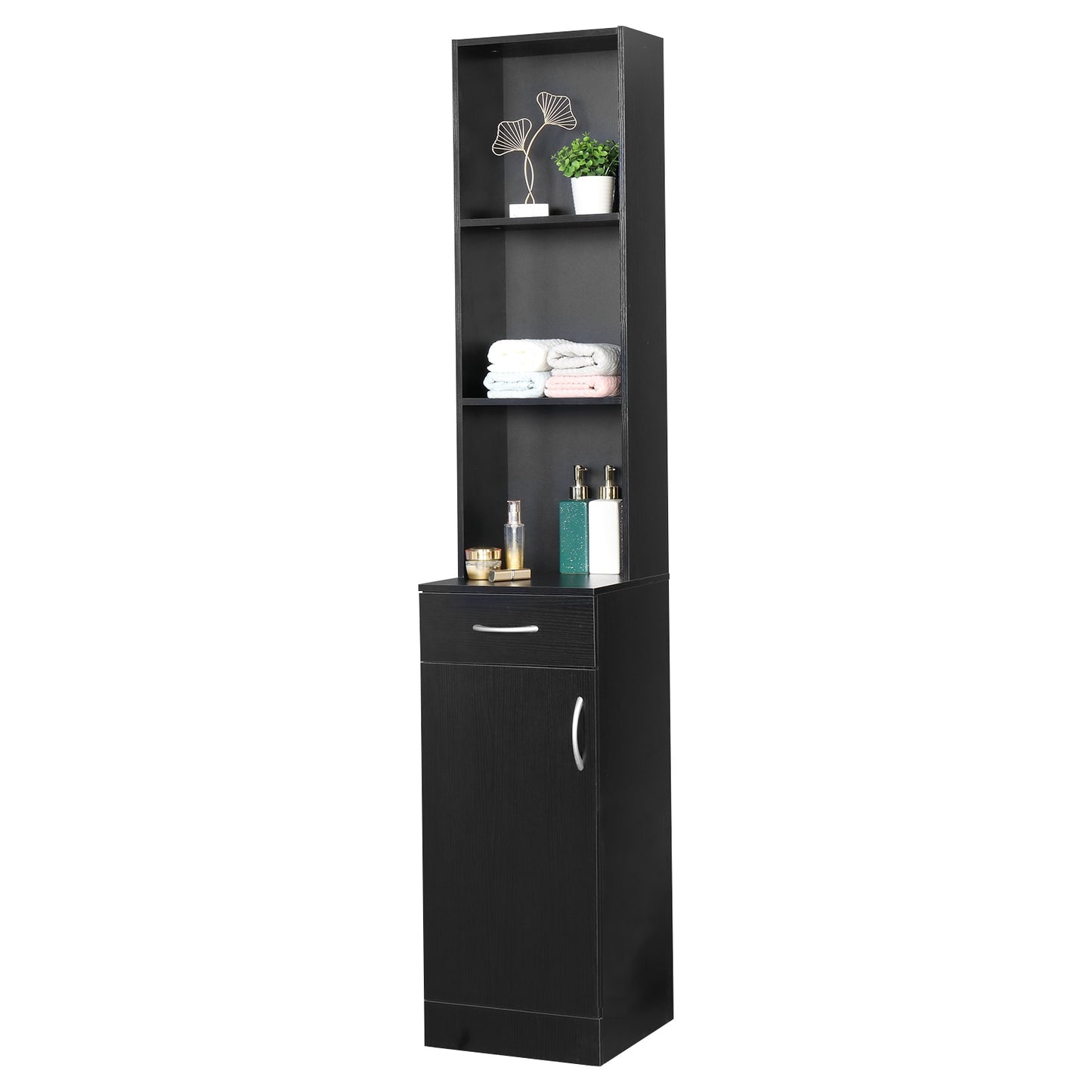 Black Bathroom Cabinet, Shelf or Set