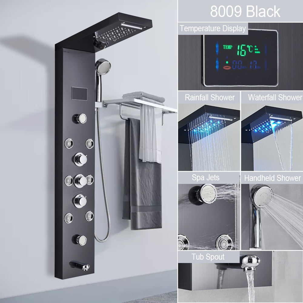 Digital Display Shower Faucet Set