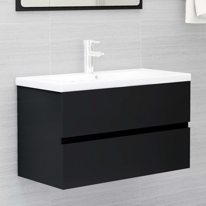 Bathroom Cabinet, Sink and Mirror Furniture Set