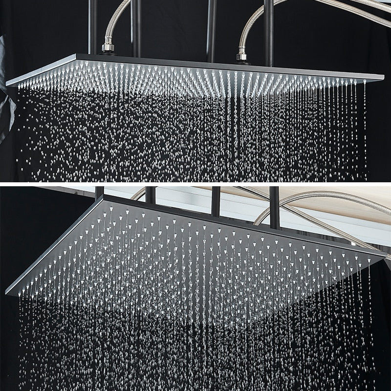 Big Size Concealed Ceiling Rainfall Shower Head