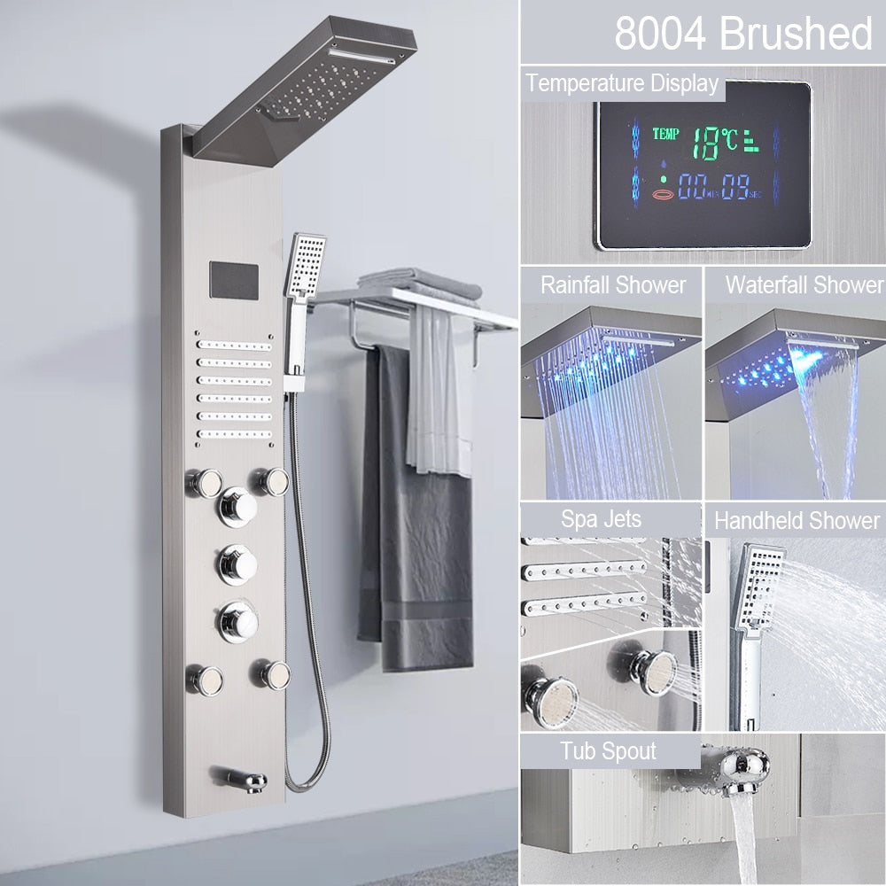 Digital Display Shower Faucet Set