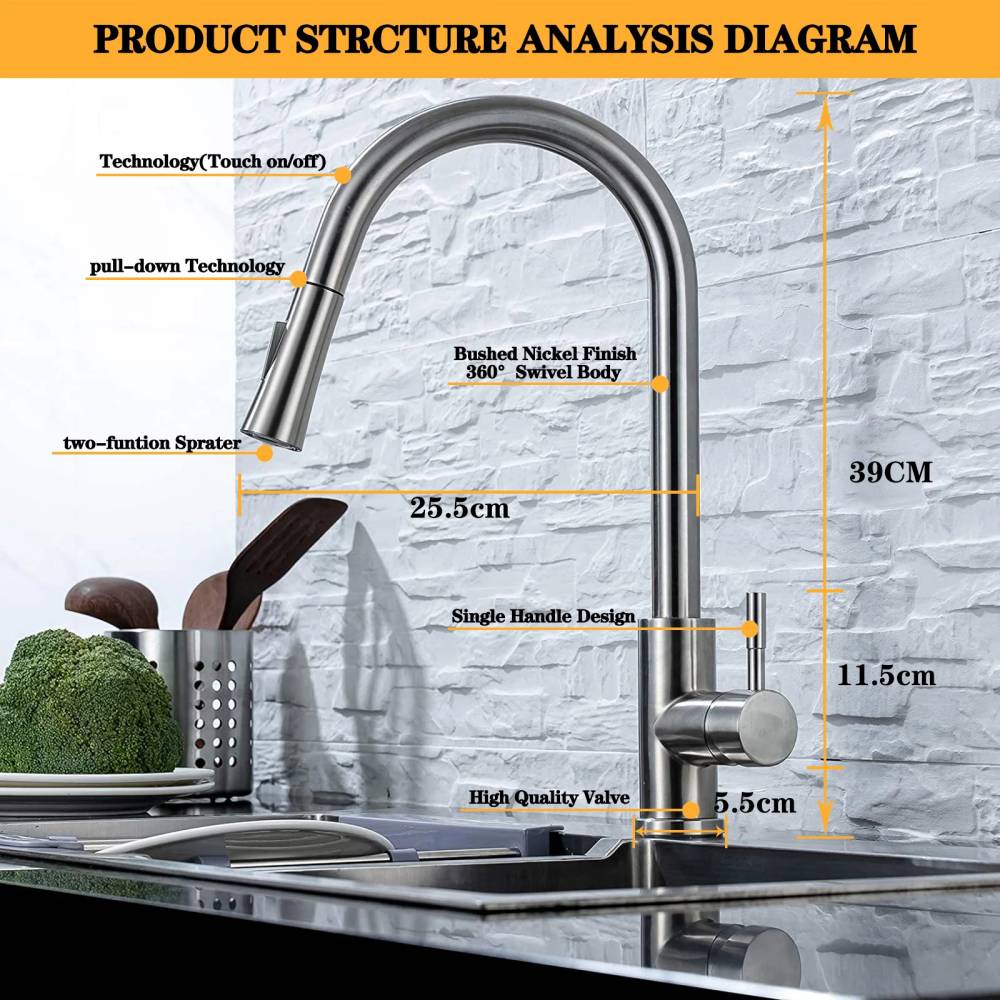 Kitchen Faucet Touch Control Sink Tap