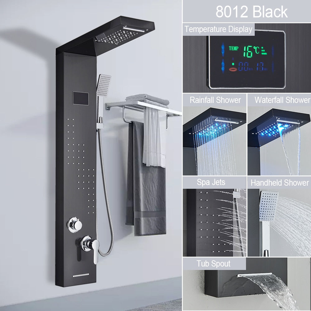 Digital Display Shower Faucet Set