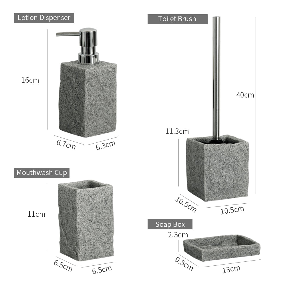 Imitation Granite Bathroom Accessories