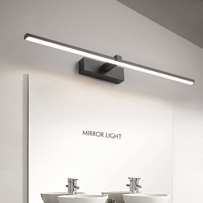 Modern Black Bath Mirror Wall Light