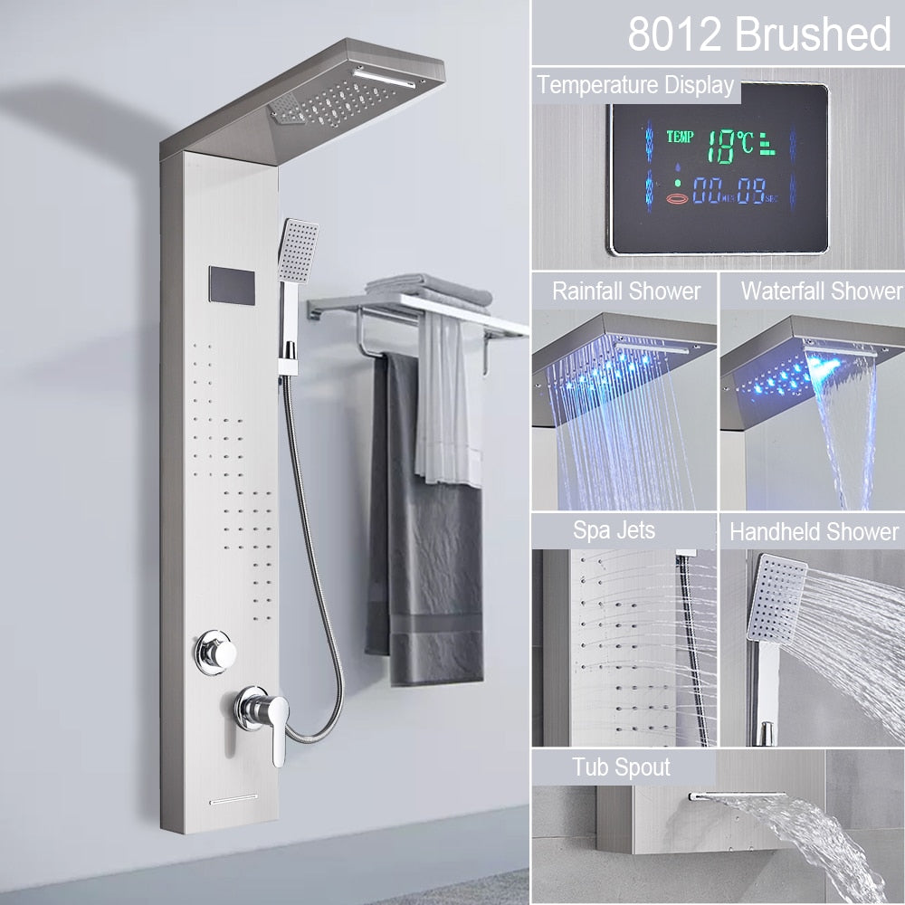 Digital Display Shower Faucet Set