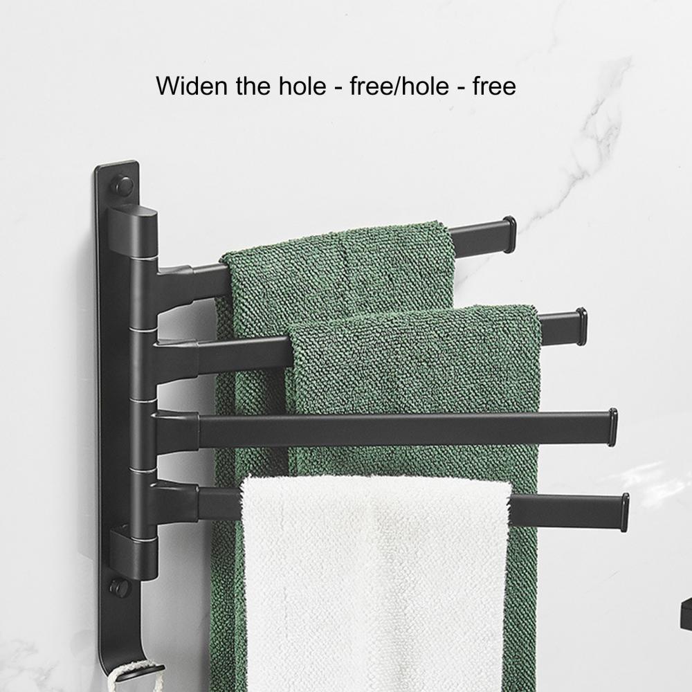 Wall-mounted Bathroom Shelf Storage Towel Rack