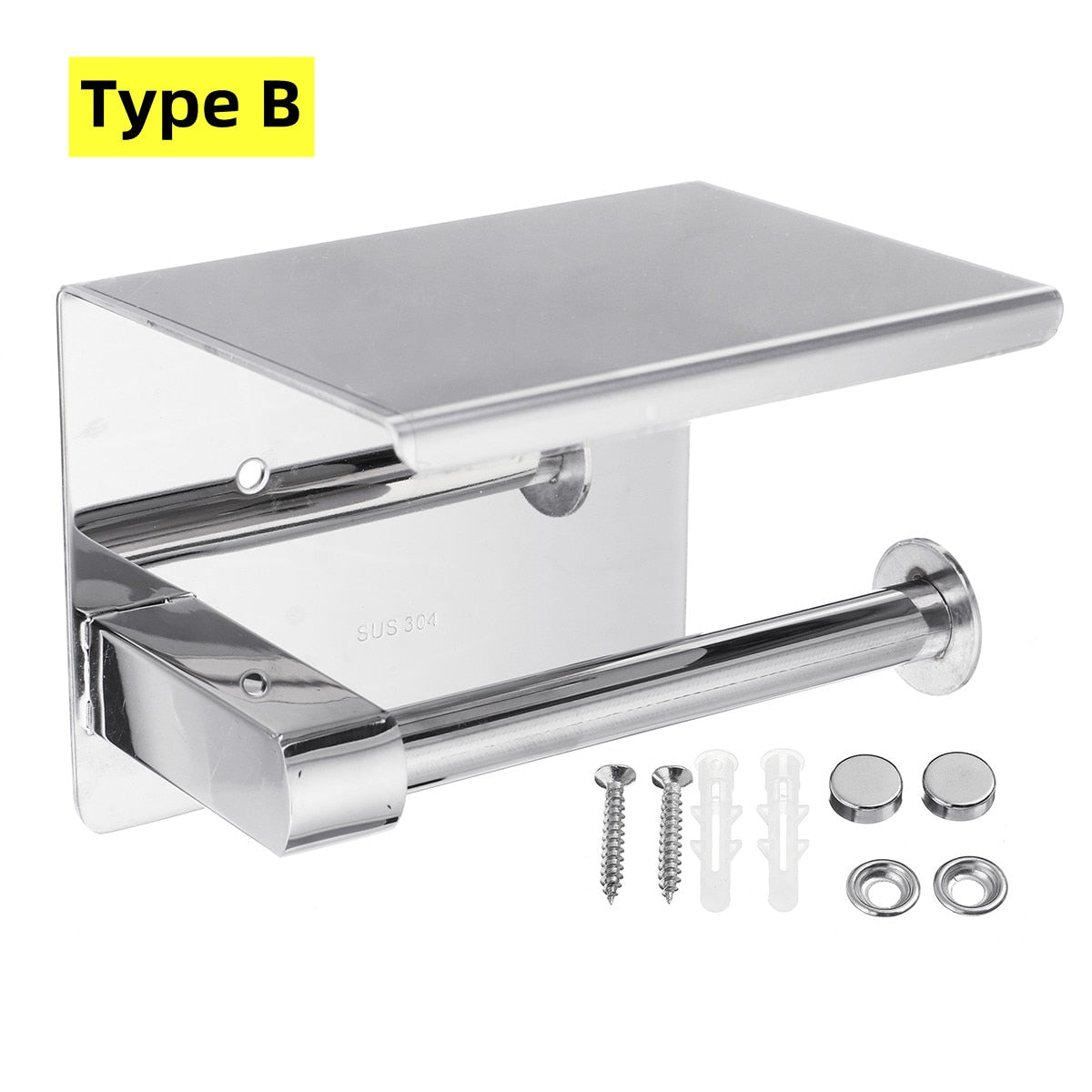 Aluminum Wall Mounted Toilet Paper Holder