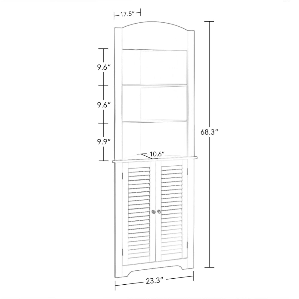 Tall Corner Bathroom Storage Cabinets