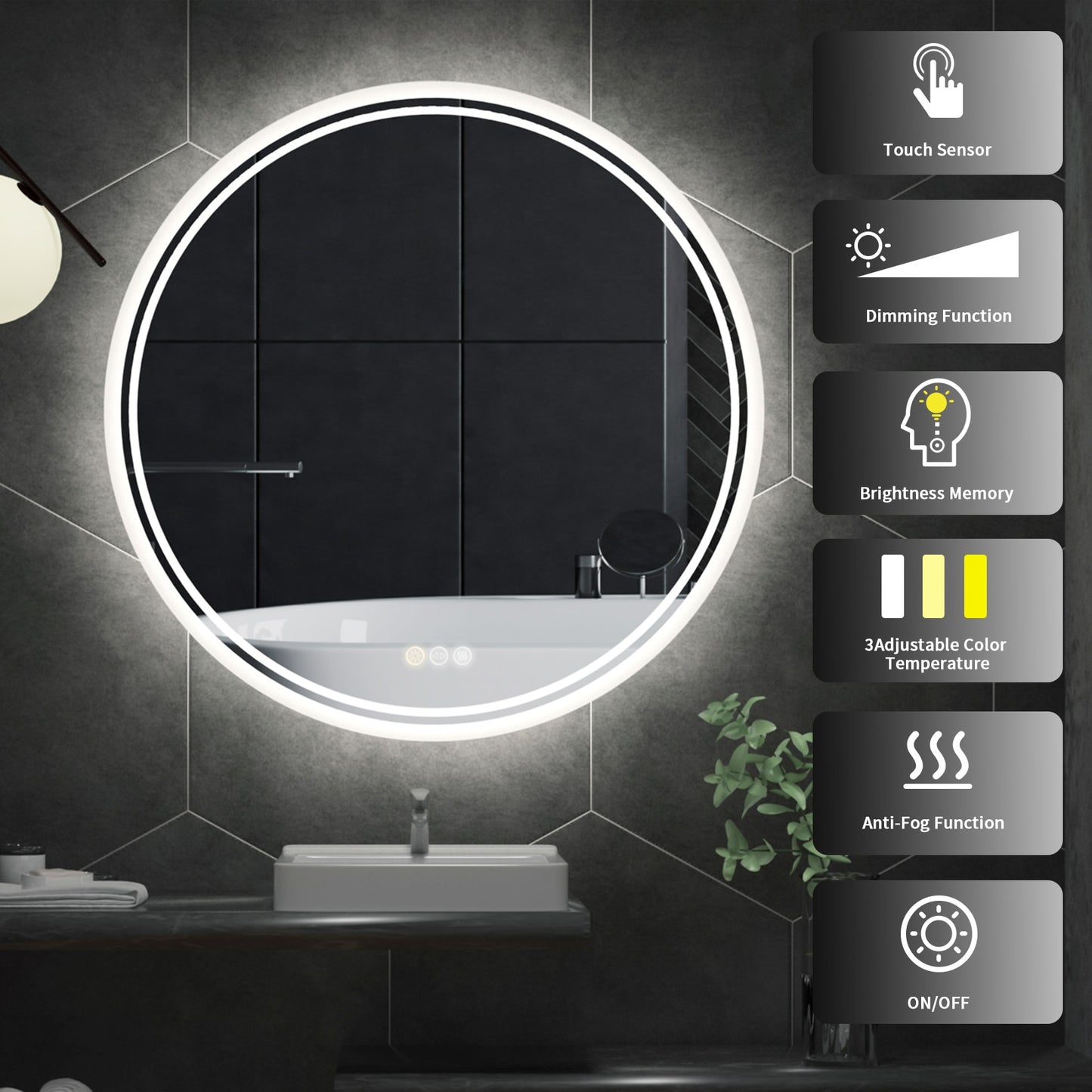 Backlit Illuminated Bathroom Mirrors