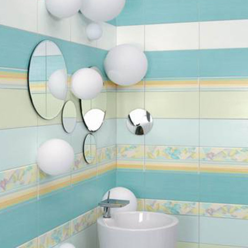 LED White Ball Bathroom Light