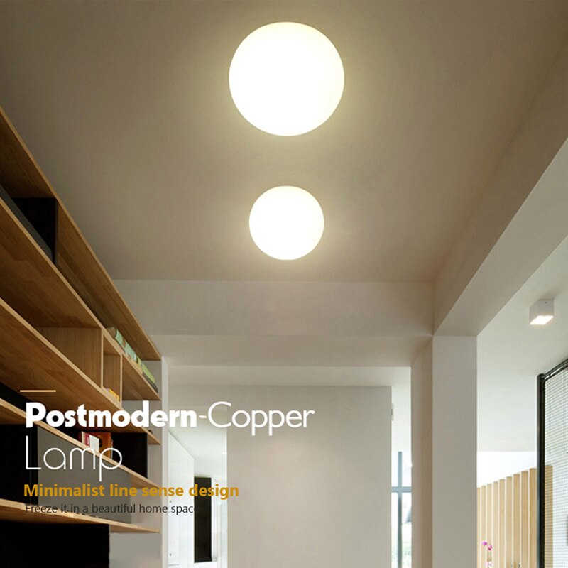 LED White Ball Bathroom Light