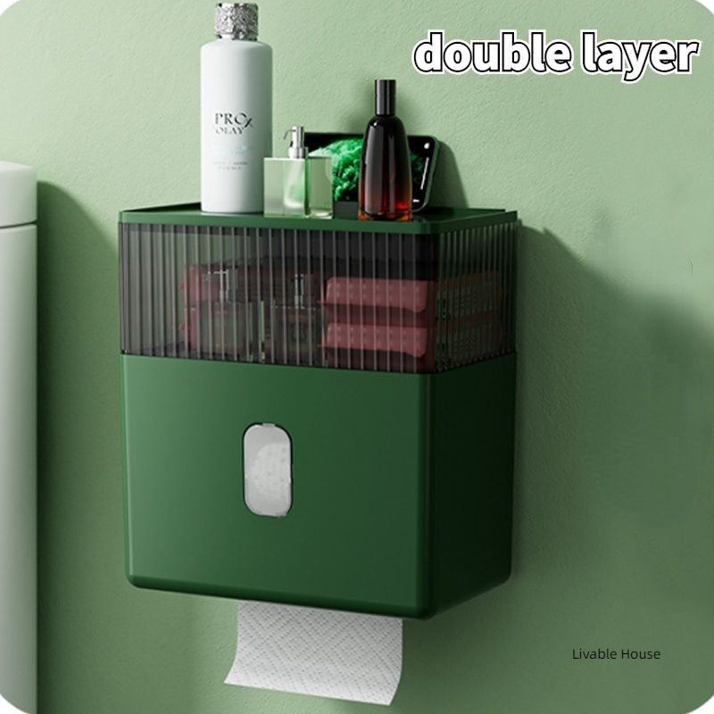 Wall Mount Waterproof Toilet Tissue Holder