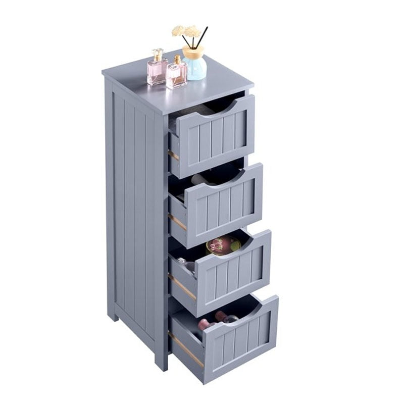 Wooden Storage Cabinet with 4 Drawers