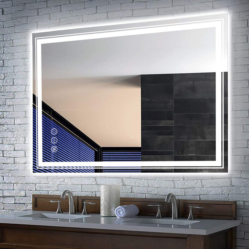 Modern Bathroom Vanity Mirrors with LED Lights