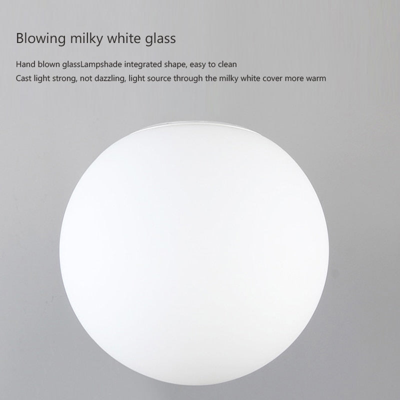 LED White Ball Bathroom Light