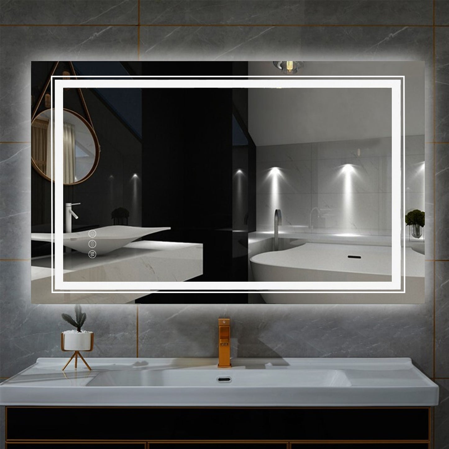 Bathroom Vanity Mirror with LED Lights