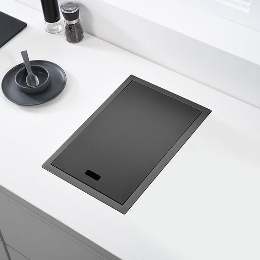 Concealed Black Stainless Steel Bar Sink