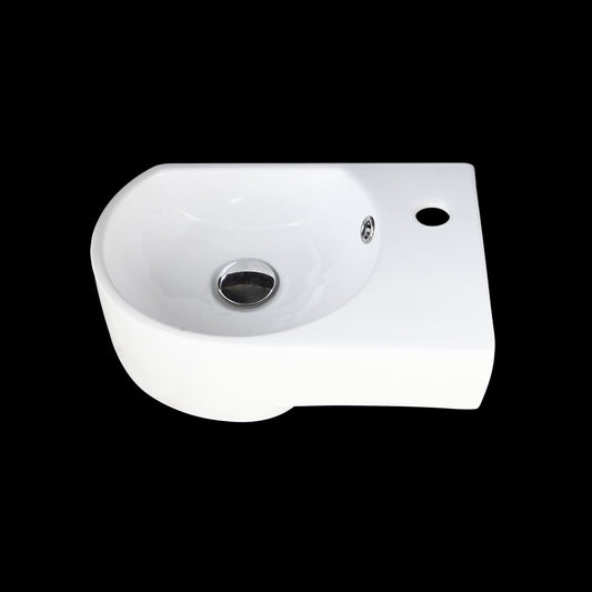 OUBONI Wall Mounted Bath Ceramic Single Sink