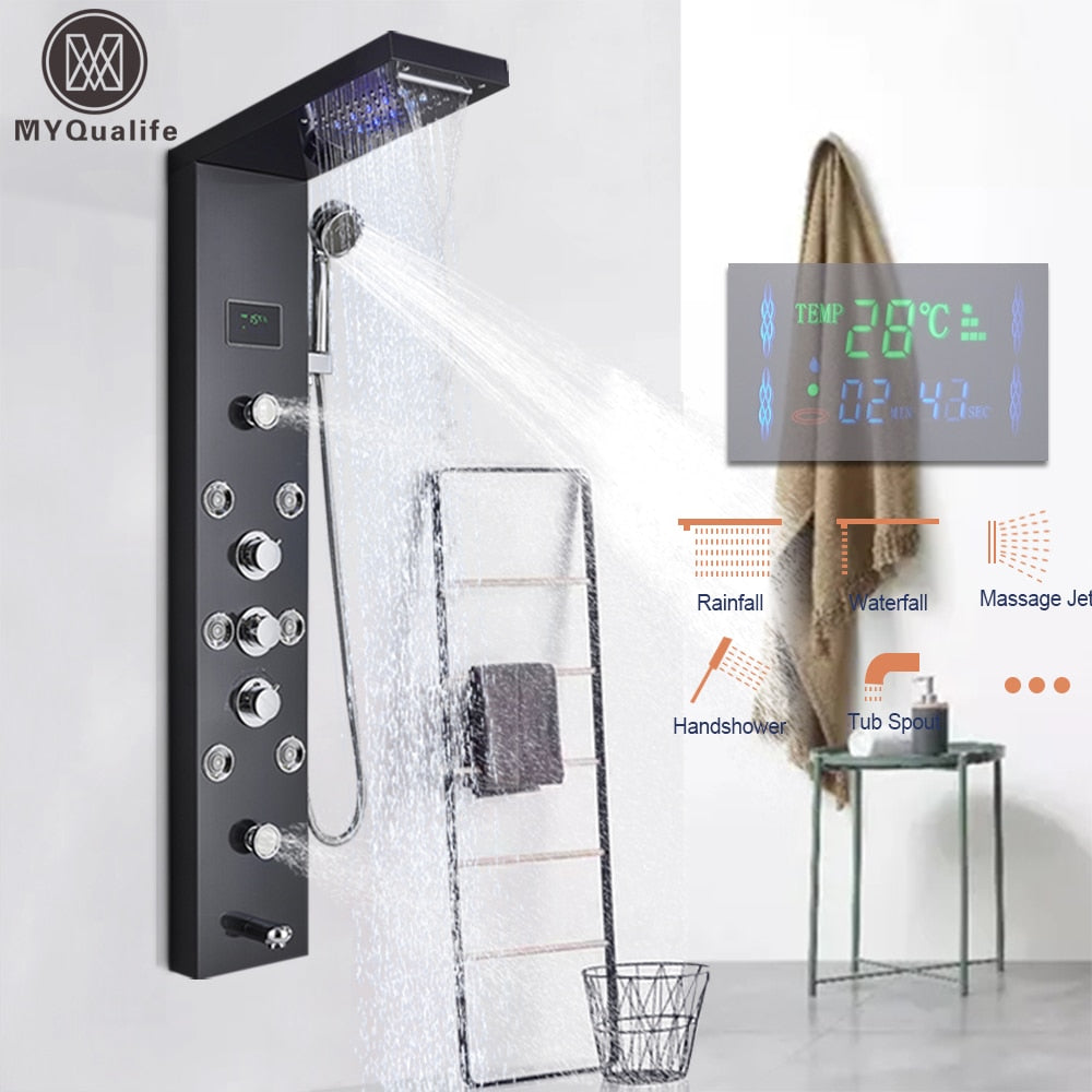 Digital Display Shower Faucet Set