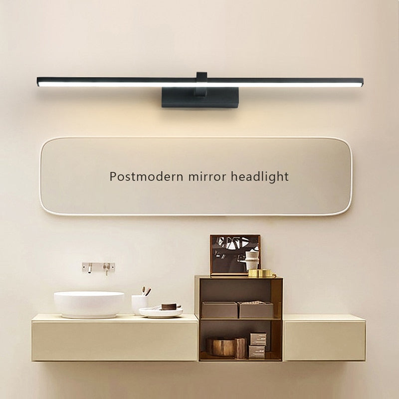 Modern Black Bath Mirror Wall Light