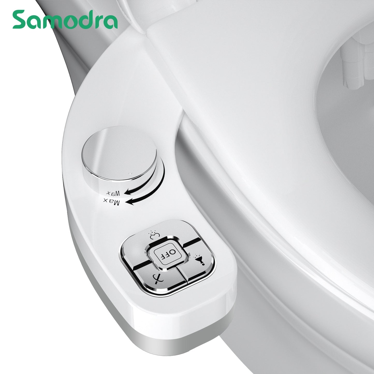 Non-Electric Button Bidet Toilet Seat Attachment