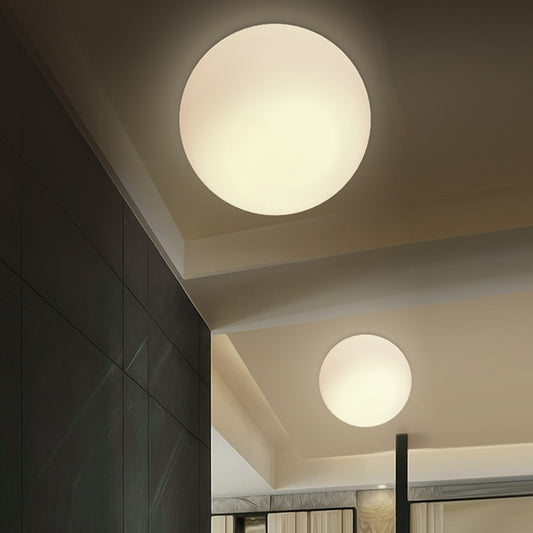 LED White Ball Bathroom Light