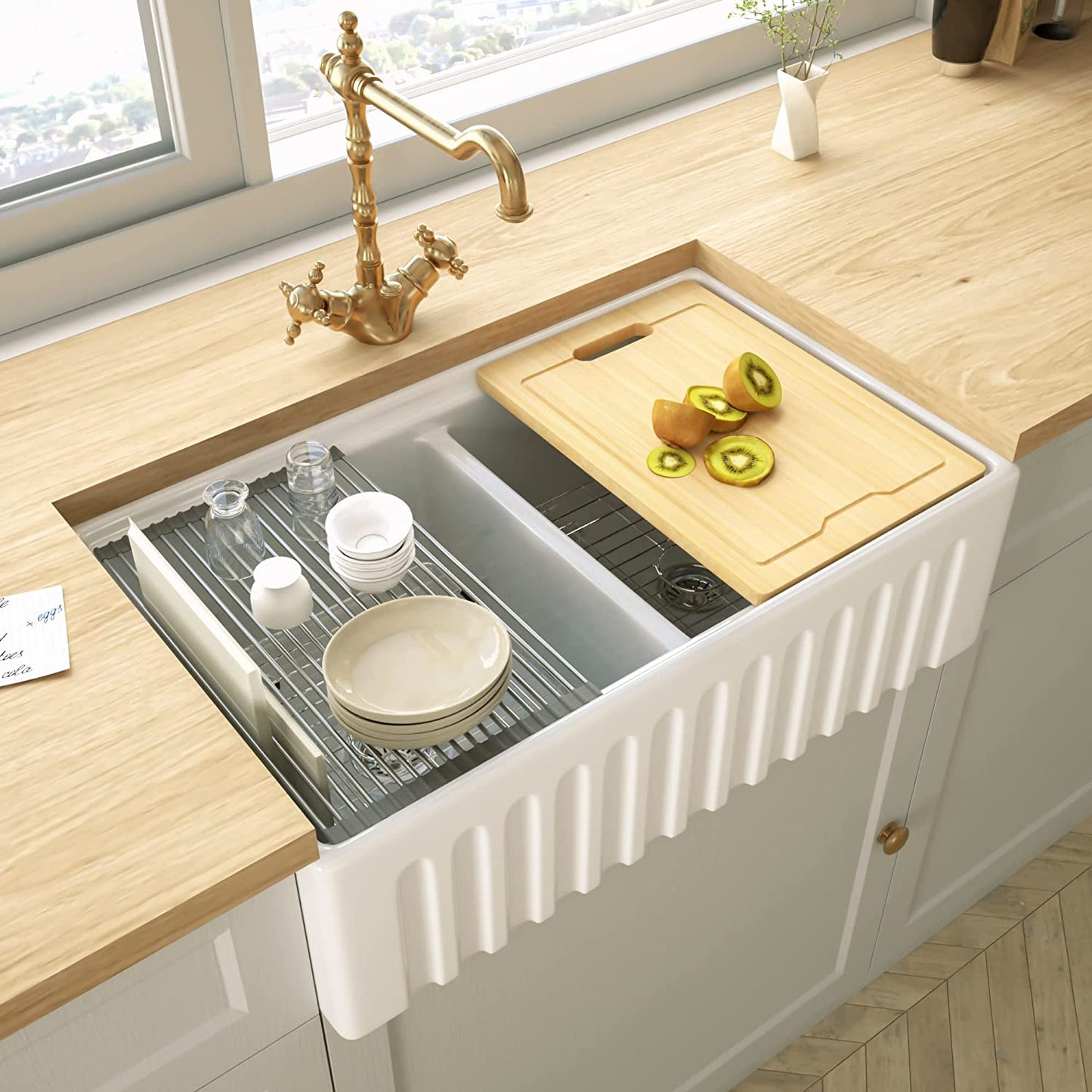 33 inch Double Bowl Undermount Kitchen Sink